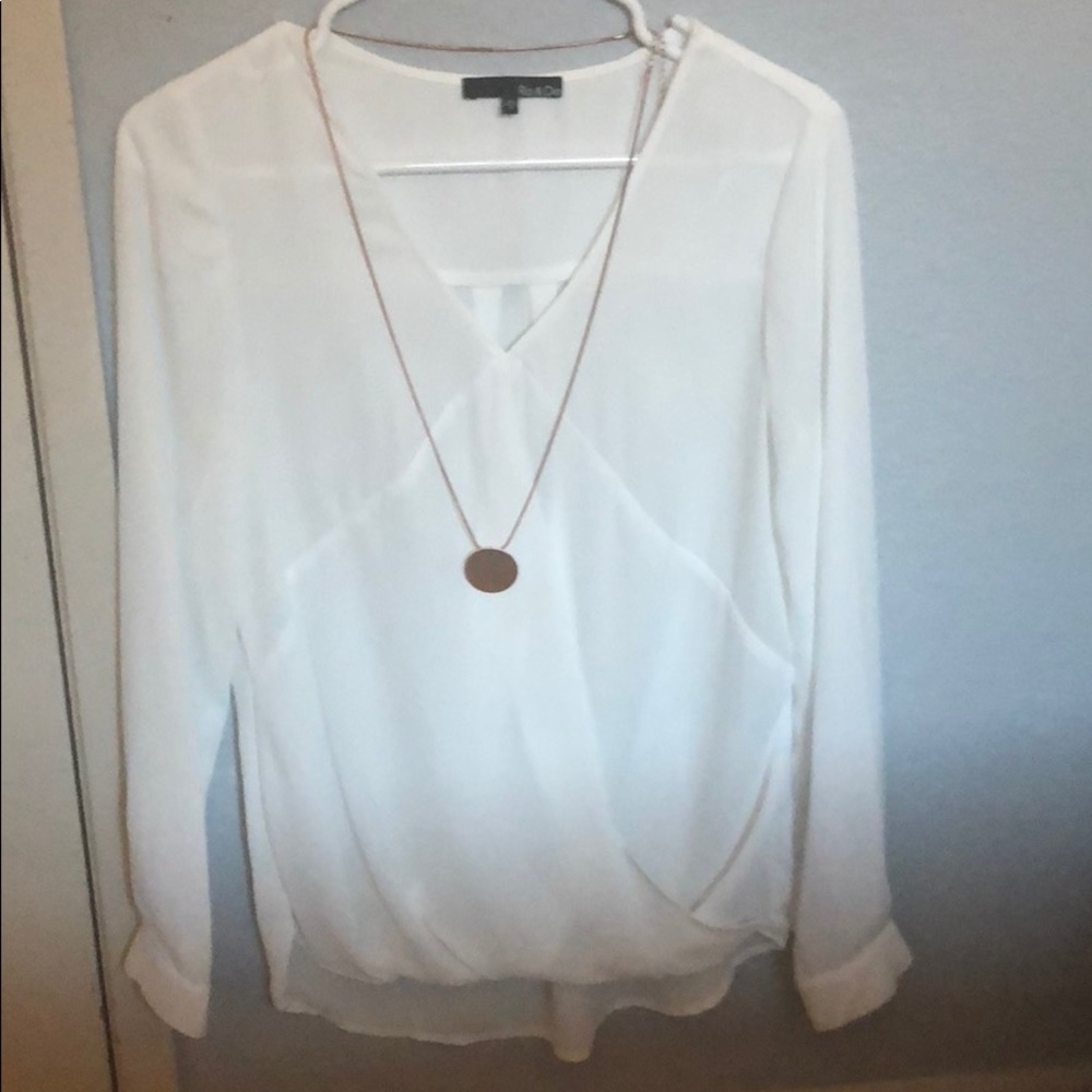 Sheer blouse size small
